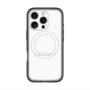 スリムプロテクションプレミアムケース with MagSafe［ LATENCY - Logotype - White ］