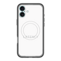 スリムプロテクションプレミアムケース with MagSafe［ LATENCY - Logotype - White ］