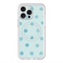 スリムプロテクションプレミアムケース with MagSafe［ 水彩ドット・レトロカラー - Light Blue ］