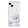 スリムプロテクションプレミアムケース with MagSafe［ Natural Flower - blue ］