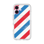 スリムプロテクションプレミアムケース with MagSafe［ Big Stripe - Red × Blue ］