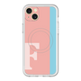スリムプロテクションプレミアムケース with MagSafe［ オリジナル - initial color line - F pink ］