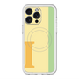 スリムプロテクションプレミアムケース with MagSafe［ オリジナル - initial color line - I yellow ］