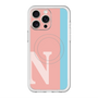 スリムプロテクションプレミアムケース with MagSafe［ オリジナル - initial color line - N pink ］
