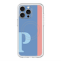 スリムプロテクションプレミアムケース with MagSafe［ オリジナル - initial color line - P blue ］