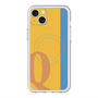 スリムプロテクションプレミアムケース with MagSafe［ オリジナル - initial color line - Q orange ］