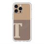 スリムプロテクションプレミアムケース with MagSafe［ オリジナル - initial two tone - T brown ］