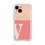 スリムプロテクションプレミアムケース with MagSafe［ オリジナル - initial two tone - V pink ］