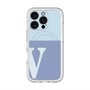 スリムプロテクションプレミアムケース with MagSafe［ オリジナル - initial two tone - V blue ］