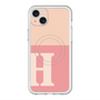 スリムプロテクションプレミアムケース with MagSafe［ オリジナル - initial two tone - H pink ］