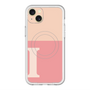 スリムプロテクションプレミアムケース with MagSafe［ オリジナル - initial two tone - I pink ］