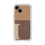 スリムプロテクションプレミアムケース with MagSafe［ オリジナル - initial two tone - I brown ］