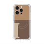 スリムプロテクションプレミアムケース with MagSafe［ オリジナル - initial two tone - I brown ］