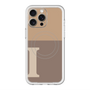 スリムプロテクションプレミアムケース with MagSafe［ オリジナル - initial two tone - I brown ］