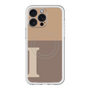 スリムプロテクションプレミアムケース with MagSafe［ オリジナル - initial two tone - I brown ］