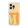 スリムプロテクションプレミアムケース with MagSafe［ オリジナル - initial two tone - M orange ］