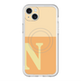 スリムプロテクションプレミアムケース with MagSafe［ オリジナル - initial two tone - N orange ］