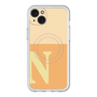 スリムプロテクションプレミアムケース with MagSafe［ オリジナル - initial two tone - N orange ］