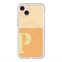 スリムプロテクションプレミアムケース with MagSafe［ オリジナル - initial two tone - P orange ］