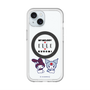 スリムプロテクションプレミアムケース with MagSafe［ ELLE×マイメロディ＆クロミ - トリコロールカラーグラフィック8 ］