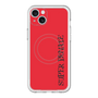 スリムプロテクションプレミアムケース with MagSafe［ SUPER PRIVATE - ロゴ - Red&Black ］