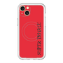 スリムプロテクションプレミアムケース with MagSafe［ SUPER PRIVATE - ロゴ - Red&Black ］
