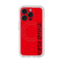 スリムプロテクションプレミアムケース with MagSafe［ SUPER PRIVATE - ロゴ - Red&Black ］