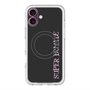 スリムプロテクションプレミアムケース with MagSafe［ SUPER PRIVATE - ロゴ - Black ］