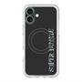 スリムプロテクションプレミアムケース with MagSafe［ SUPER PRIVATE - ロゴ - Black ］