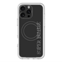 スリムプロテクションプレミアムケース with MagSafe［ SUPER PRIVATE - ロゴ - Black ］