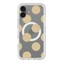 スリムプロテクションプレミアムケース with MagSafe［ シンプルドット - Beige ］