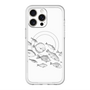 スリムプロテクションプレミアムケース with MagSafe［ Coexist No.2 - White ］