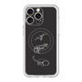 スリムプロテクションプレミアムケース with MagSafe［ Dinosaurs No.1 - Black ］