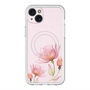 スリムプロテクションプレミアムケース with MagSafe［ Natural Flower - Pink ］