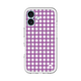 スリムプロテクションプレミアムケース with MagSafe［ Checkered Purple - ギンガムチェック パープル ］