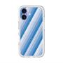 スリムプロテクションプレミアムケース with MagSafe［ Middle Stripe - Blue ］