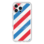 スリムプロテクションプレミアムケース with MagSafe［ Big Stripe - Red × Blue ］