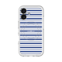 スリムプロテクションプレミアムケース with MagSafe［ Small Border - Navy ］