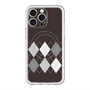 スリムプロテクションプレミアムケース with MagSafe［ Nordic Argyle - Black ］