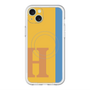 スリムプロテクションプレミアムケース with MagSafe［ オリジナル - initial color line - H orange ］