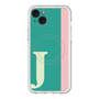 スリムプロテクションプレミアムケース with MagSafe［ オリジナル - initial color line - J green ］