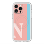 スリムプロテクションプレミアムケース with MagSafe［ オリジナル - initial color line - N pink ］