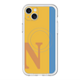 スリムプロテクションプレミアムケース with MagSafe［ オリジナル - initial color line - N orange ］