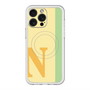 スリムプロテクションプレミアムケース with MagSafe［ オリジナル - initial color line - N yellow ］
