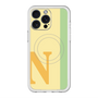 スリムプロテクションプレミアムケース with MagSafe［ オリジナル - initial color line - N yellow ］