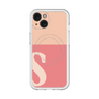 スリムプロテクションプレミアムケース with MagSafe［ オリジナル - initial two tone - S pink ］
