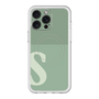 スリムプロテクションプレミアムケース with MagSafe［ オリジナル - initial two tone - S green ］