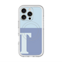 スリムプロテクションプレミアムケース with MagSafe［ オリジナル - initial two tone - T blue ］