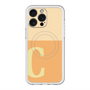 スリムプロテクションプレミアムケース with MagSafe［ オリジナル - initial two tone - C orange ］