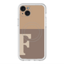 スリムプロテクションプレミアムケース with MagSafe［ オリジナル - initial two tone - F brown ］